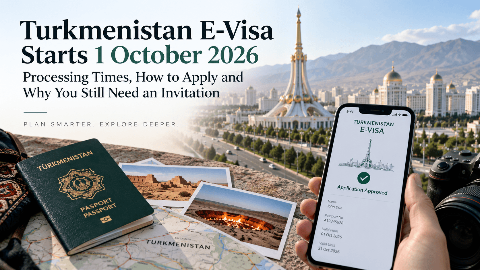 Turkmenistan E-Visa Starts 1 October 2026: Processing Times, How to Apply and Why You Still Need an Invitation